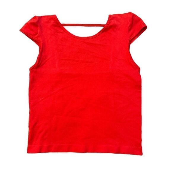 Boom Boom Jeans Red Short Sleeve Top NWT - Picture 1 of 4